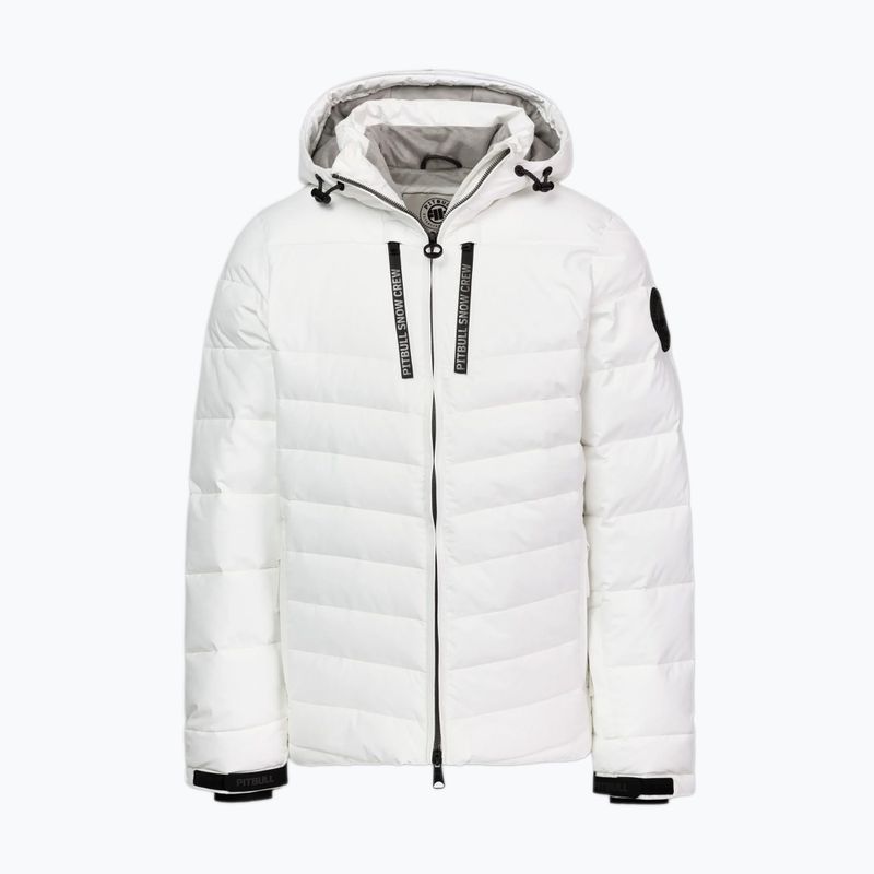 Мъжко зимно яке Pitbull Crestline Padded Hooded off white 6