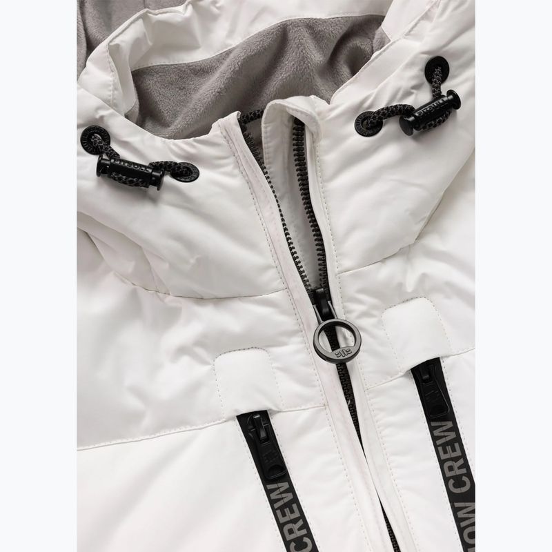 Мъжко зимно яке Pitbull Crestline Padded Hooded off white 8