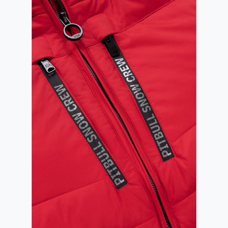 Мъжко зимно яке Pitbull Crestline Padded Hooded red 9