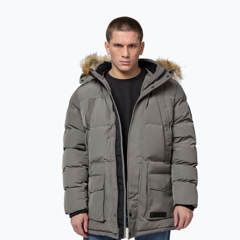 Мъжко зимно яке Pitbull Forest Hooded Parka taupe 4