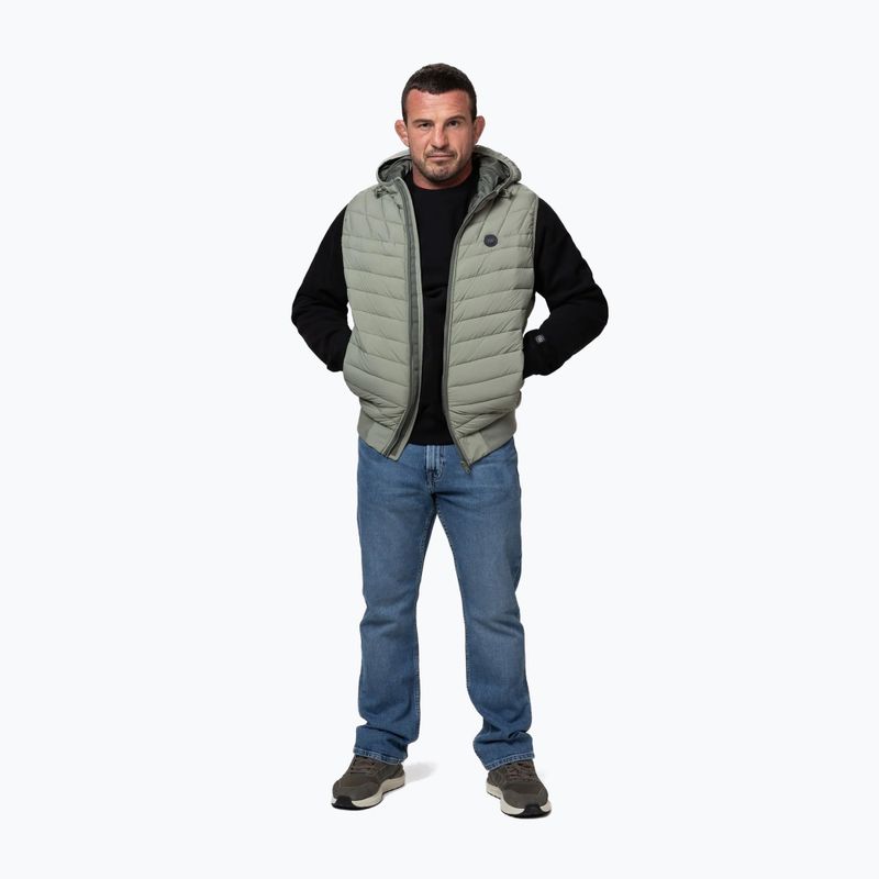 Мъжки елек Pitbull Naylor Padded Hooded dusty salvia 2