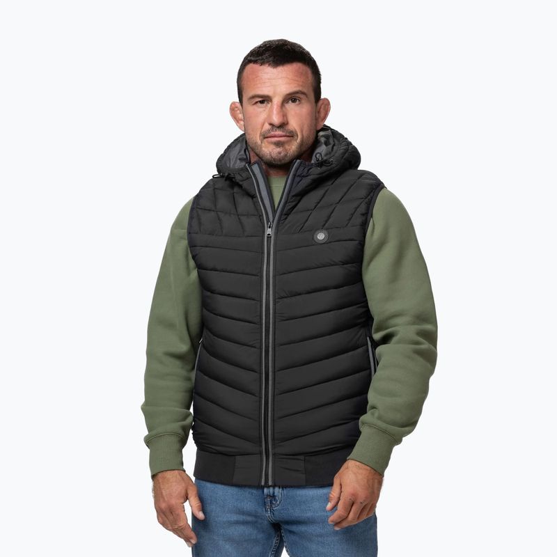 Мъжки елек Pitbull Naylor Padded Hooded black 4