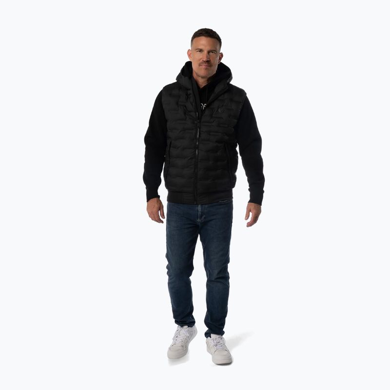 Мъжки елек Pitbull Fisk Quilted Hooded black 2