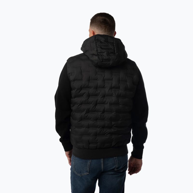 Мъжки елек Pitbull Fisk Quilted Hooded black 3