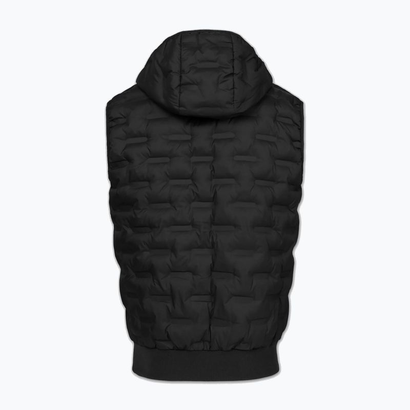 Мъжки елек Pitbull Fisk Quilted Hooded black 6