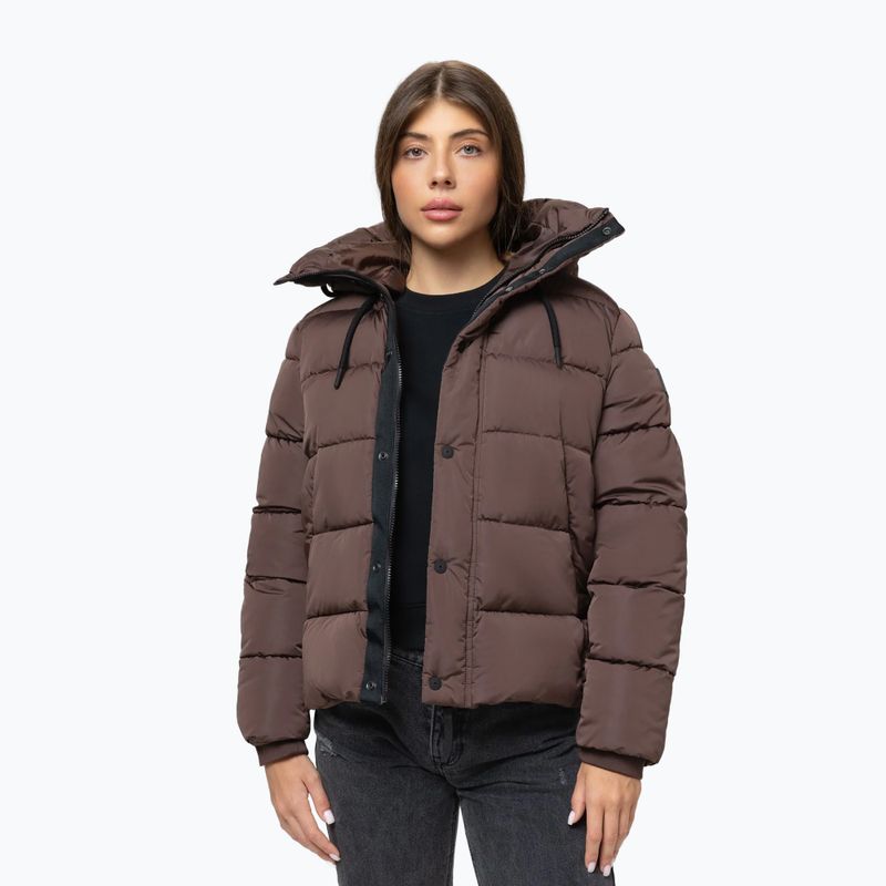 Дамско зимно яке Pitbull Amalia Padded Hooded dark chocolate 4
