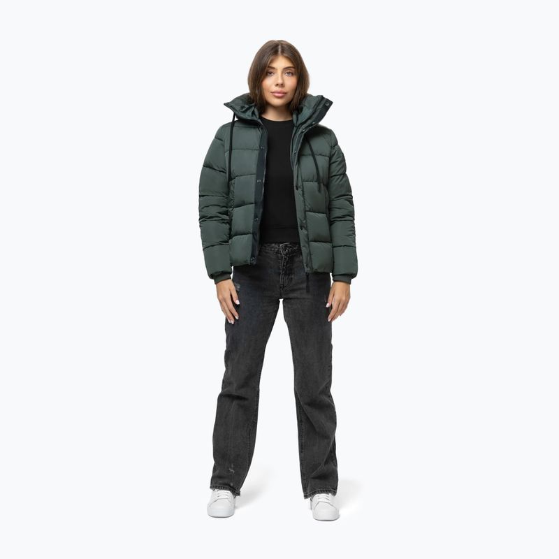 Дамско зимно яке Pitbull Amalia Padded Hooded dark green 2