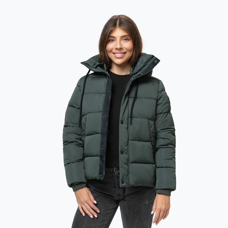 Дамско зимно яке Pitbull Amalia Padded Hooded dark green 4