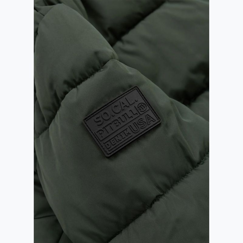Дамско зимно яке Pitbull Amalia Padded Hooded dark green 9