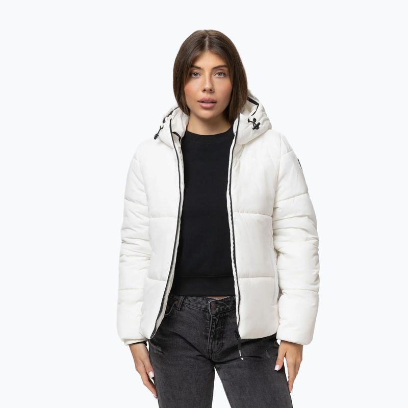 Дамско зимно яке Pitbull Vista Quilted Hooded off white 4