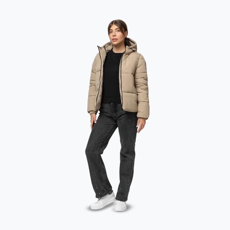 Дамско зимно яке Pitbull Vista Quilted Hooded dark sand 2
