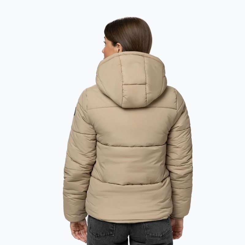 Дамско зимно яке Pitbull Vista Quilted Hooded dark sand 3