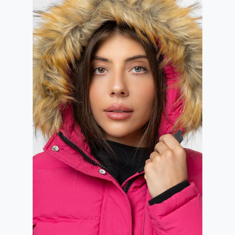 Дамско зимно яке Pitbull Azalea Quilted Hooded raspberry red 6