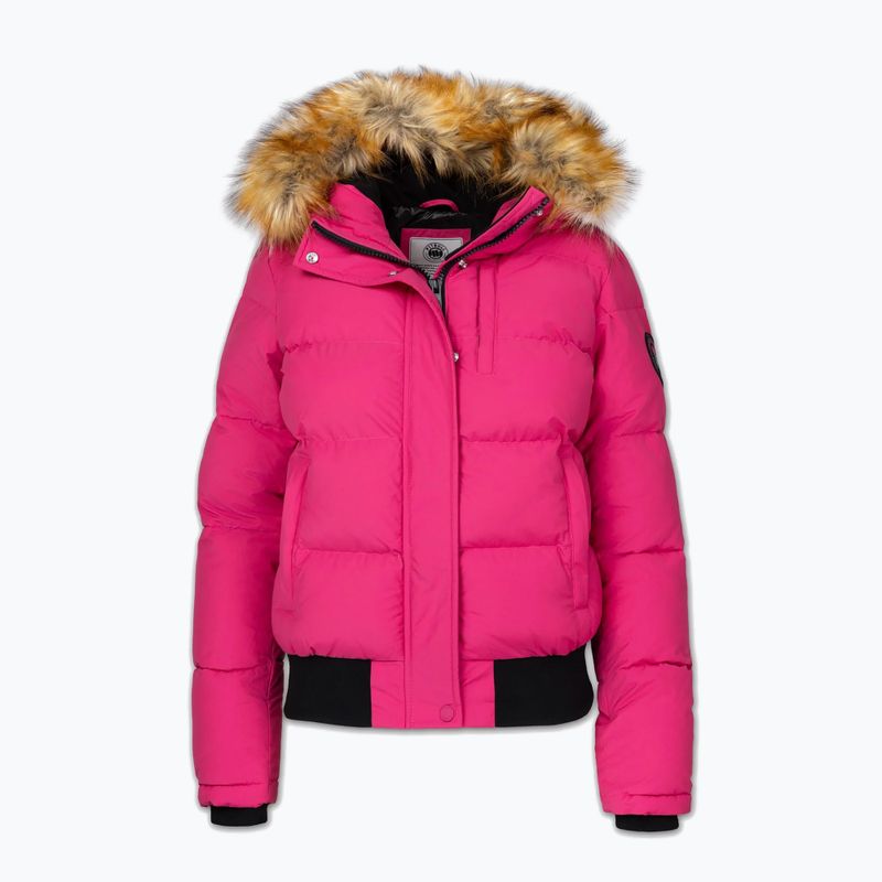 Дамско зимно яке Pitbull Azalea Quilted Hooded raspberry red 7