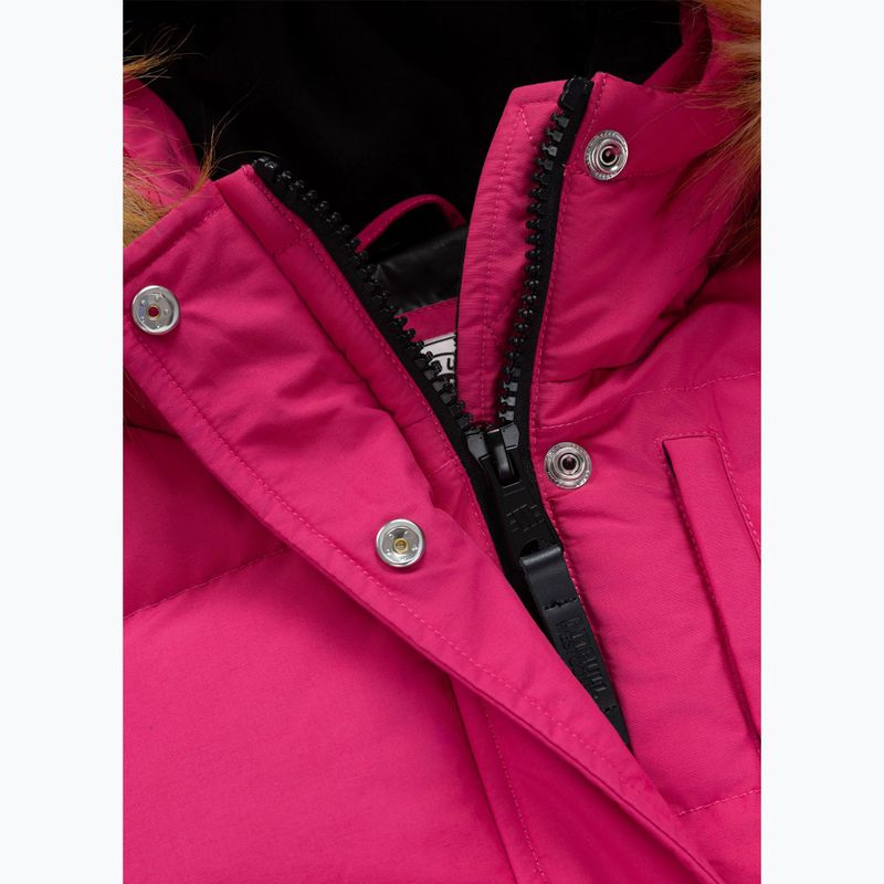 Дамско зимно яке Pitbull Azalea Quilted Hooded raspberry red 9