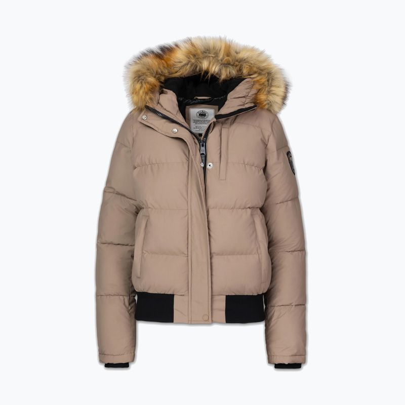 Дамско зимно яке Pitbull Azalea Quilted Hooded dark sand 7
