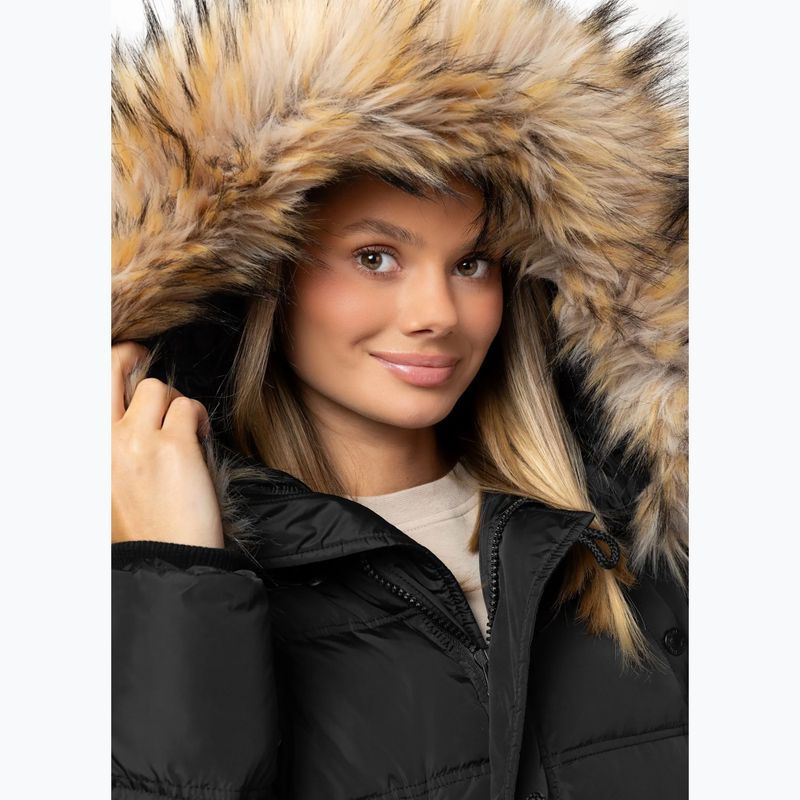 Дамско зимно яке Pitbull Queenston Padded Hooded black 4