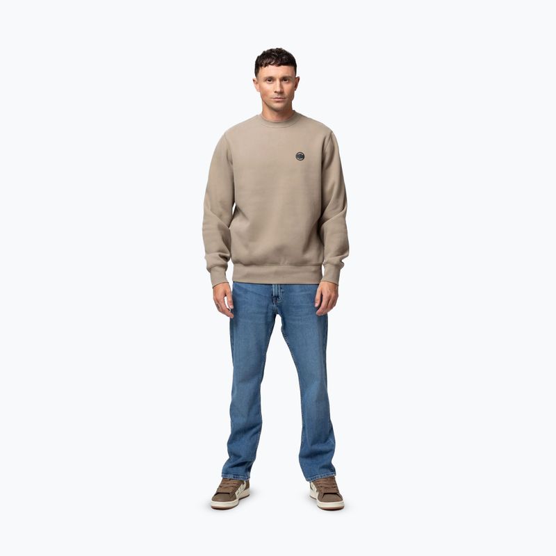 Мъжки суитшърт Pitbull Small Logo Crewneck pale sand 5