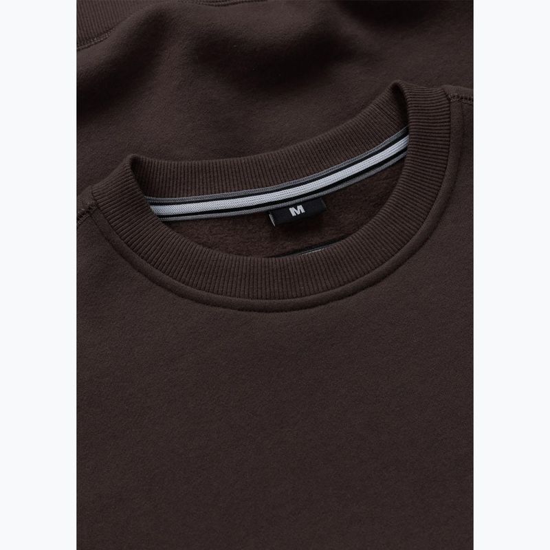 Мъжки суитшърт Pitbull Small Logo Crewneck dark chocolate 6