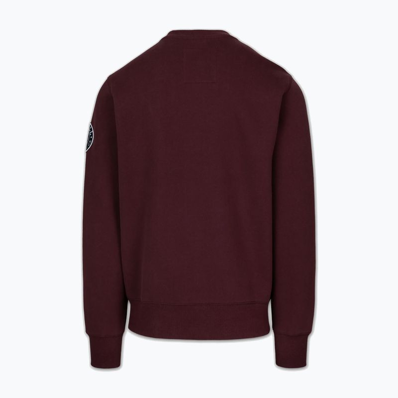 Мъжки суитшърт Pitbull Norton Crewneck dark burgundy 5