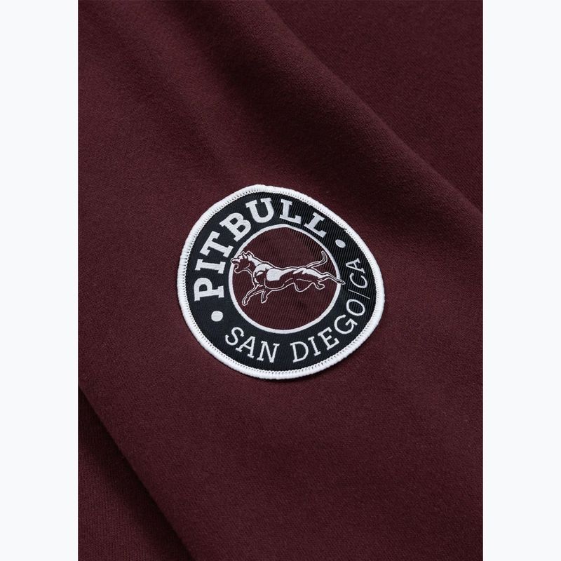 Мъжки суитшърт Pitbull Norton Crewneck dark burgundy 9