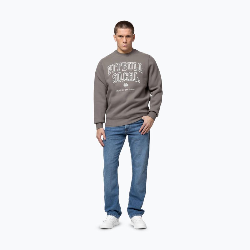 Мъжки суитшърт Pitbull So Cal Crewneck taupe 2
