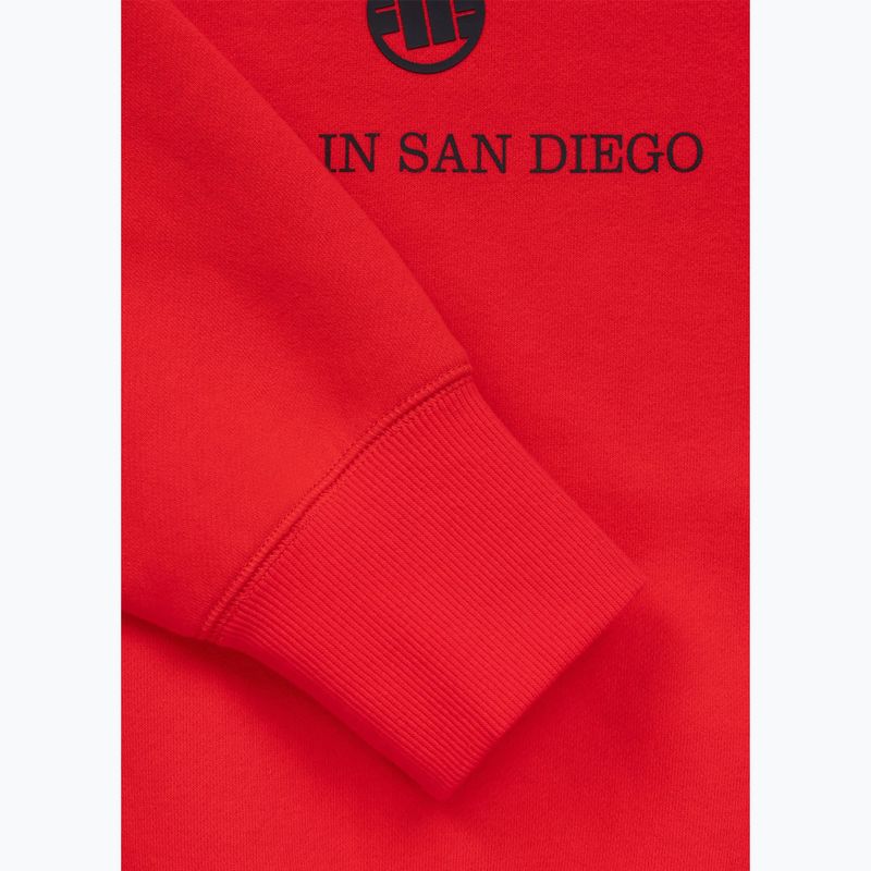 Мъжки суитшърт Pitbull So Cal Crewneck fluo/red 9