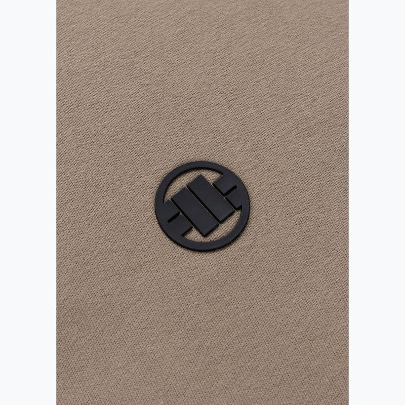 Мъжки суичър Pitbull Small Logo Hooded pale sand 7