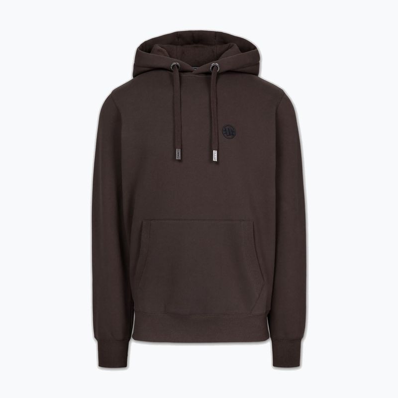 Мъжки суичър Pitbull Small Logo Hooded dark chocolate