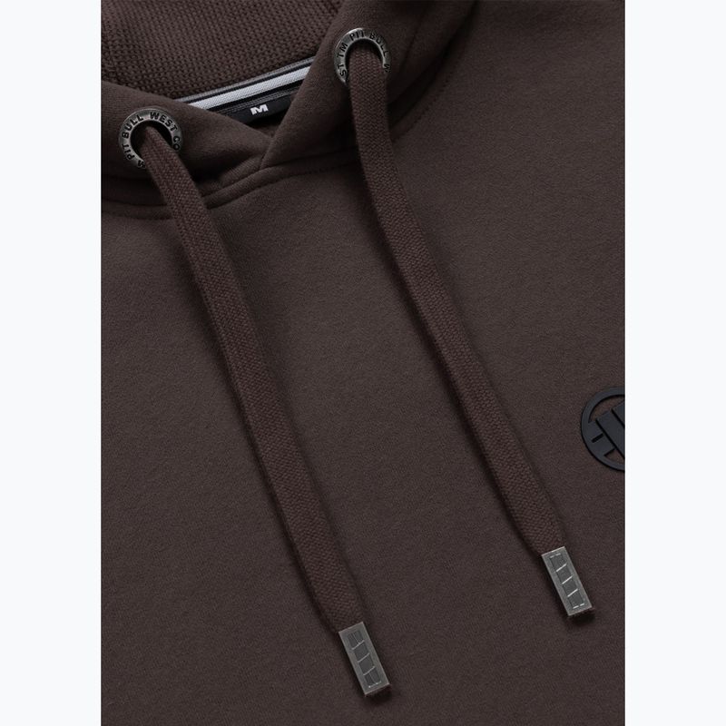 Мъжки суичър Pitbull Small Logo Hooded dark chocolate 3
