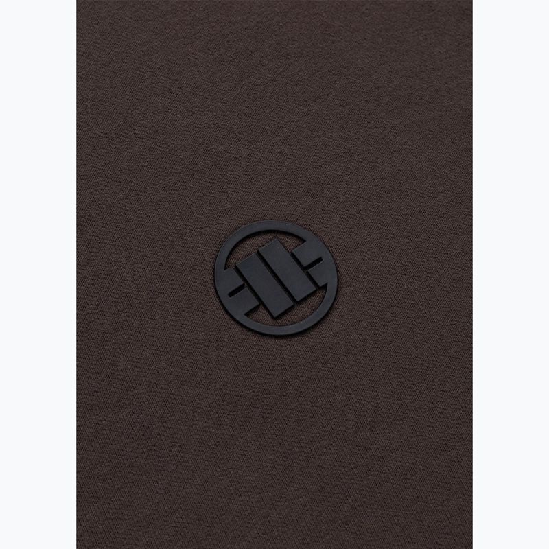 Мъжки суитшърт Pitbull Small Logo Hooded dark chocolate 4