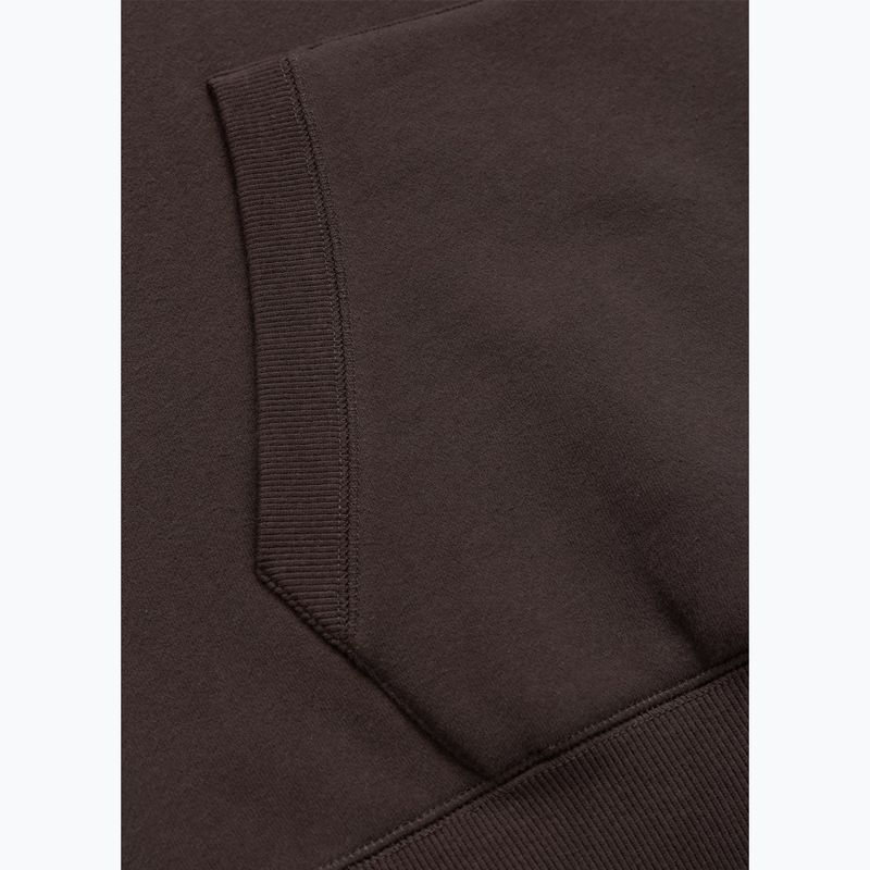 Мъжки суичър Pitbull Small Logo Hooded dark chocolate 6