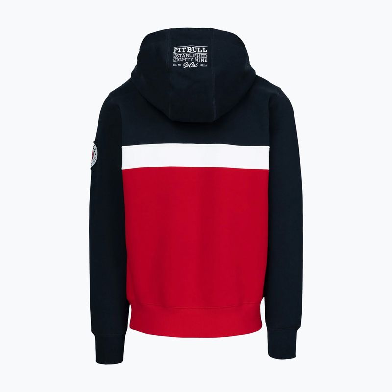 Мъжки суитшърт Pitbull Gibson Hooded dark navy/red 5