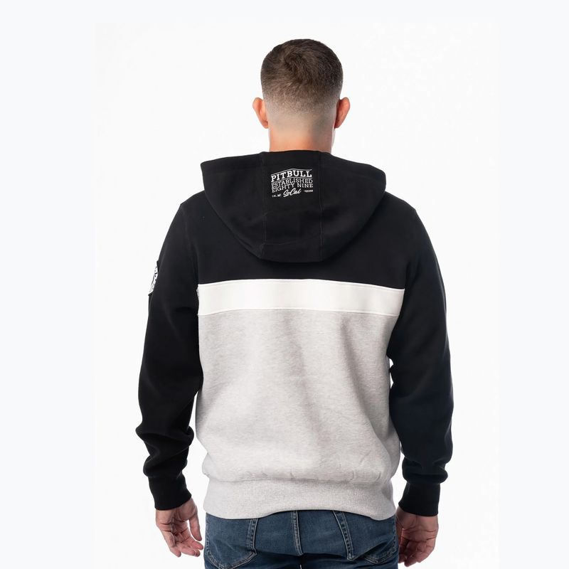 Мъжки суитшърт Pitbull Gibson Hooded black/grey melange 3