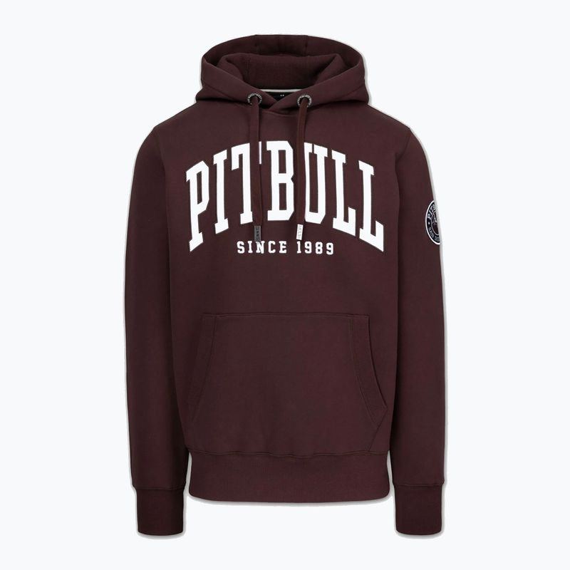 Мъжки суитшърт Pitbull Norton Hooded dark burgundy 4