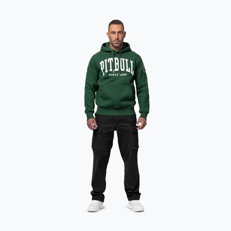 Мъжки суитшърт Pitbull Norton Hooded hunter green 2