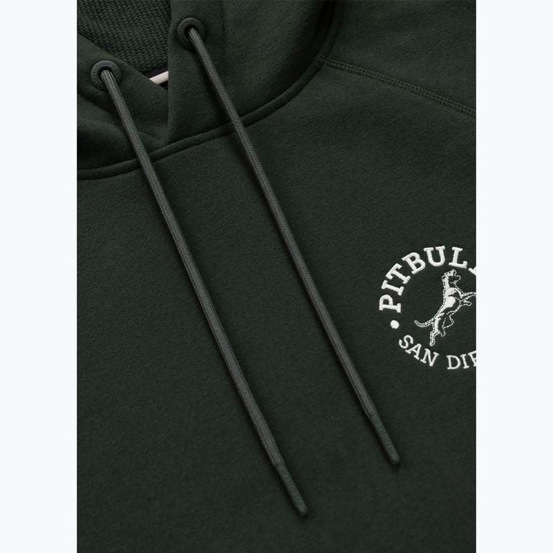 Мъжки суитшърт Pitbull San Diego Ca Hooded dark green 6