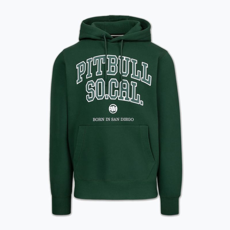 Мъжки суитшърт Pitbull So Cal Hooded hunter green 4