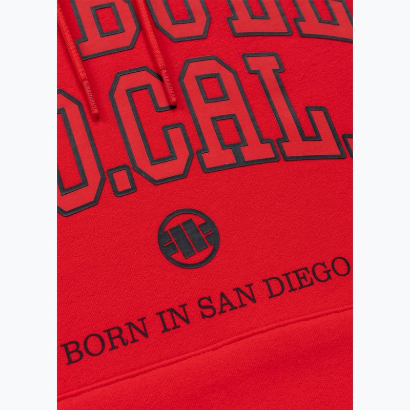Мъжки суитшърт Pitbull So Cal Hooded fluo/red 8