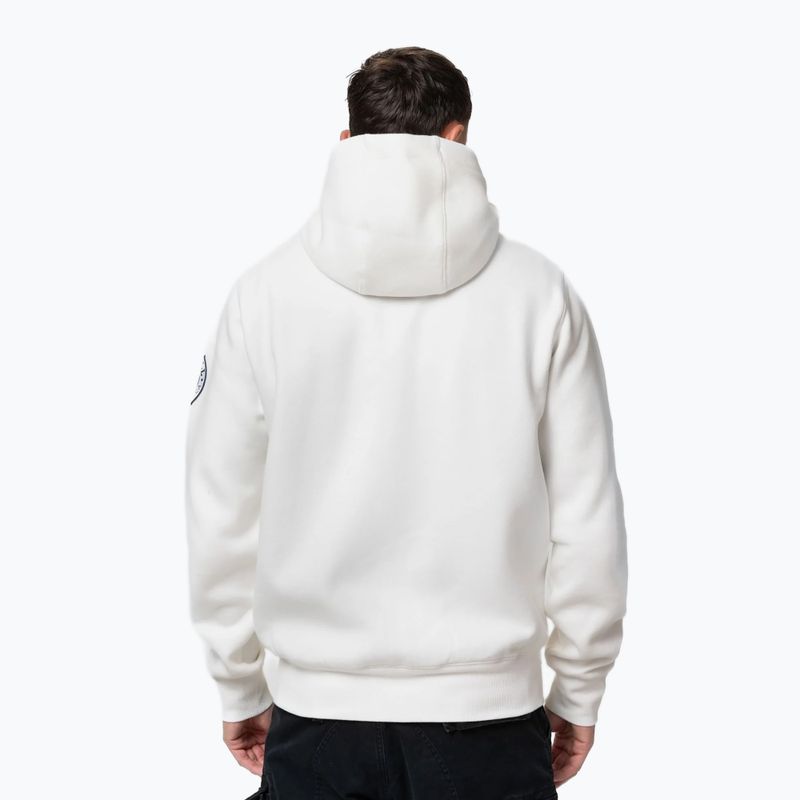 Мъжки суитшърт Pitbull Norton Hooded Zip off white 3