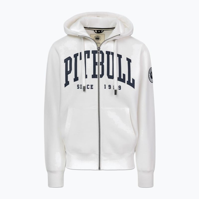 Мъжки суитшърт Pitbull Norton Hooded Zip off white 7
