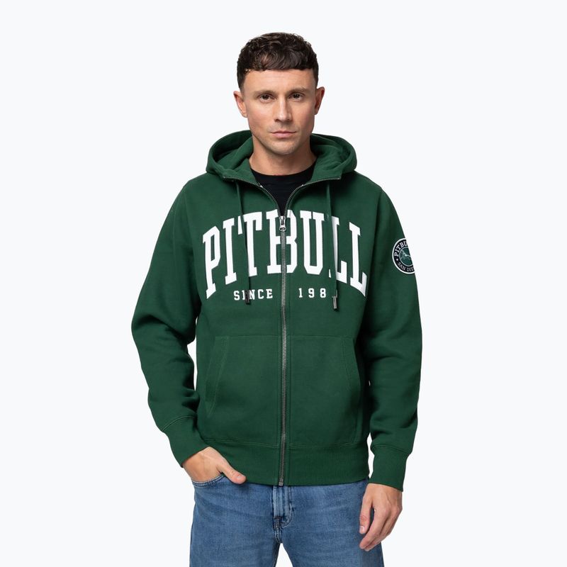 Мъжки суитшърт Pitbull Norton Hooded Zip hunter green 4