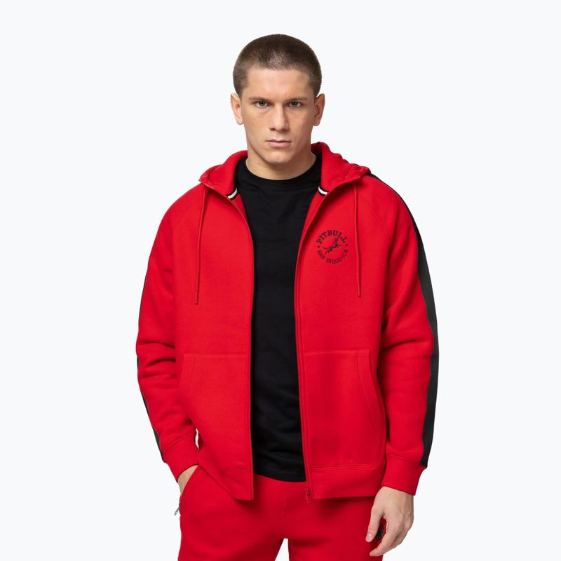 Мъжки суитшърт Pitbull San Diego Ca Hooded Zip red 4