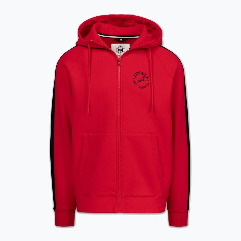 Мъжки суитшърт Pitbull San Diego Ca Hooded Zip red 6