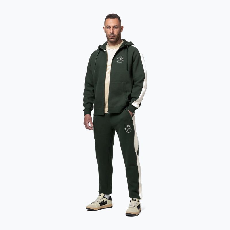 Мъжки суитшърт Pitbull San Diego Ca Hooded Zip dark green 2