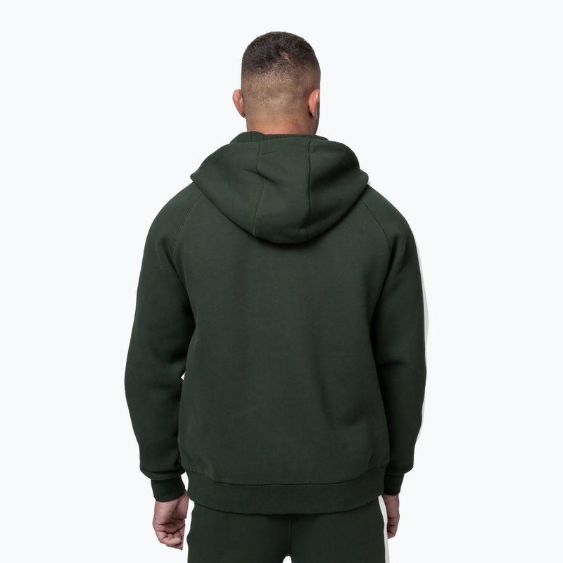 Мъжки суитшърт Pitbull San Diego Ca Hooded Zip dark green 3