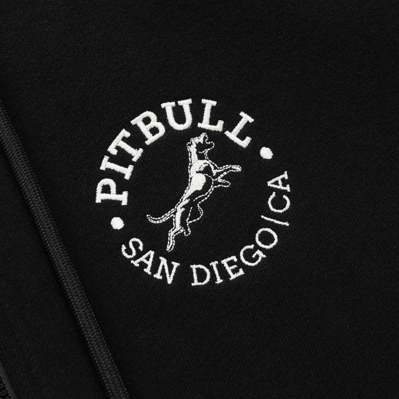 Мъжки суитшърт Pitbull San Diego Ca Hooded Zip black 9