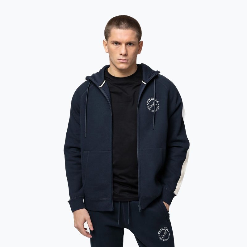 Мъжки суитшърт Pitbull San Diego Ca Hooded Zip dark navy/red 5