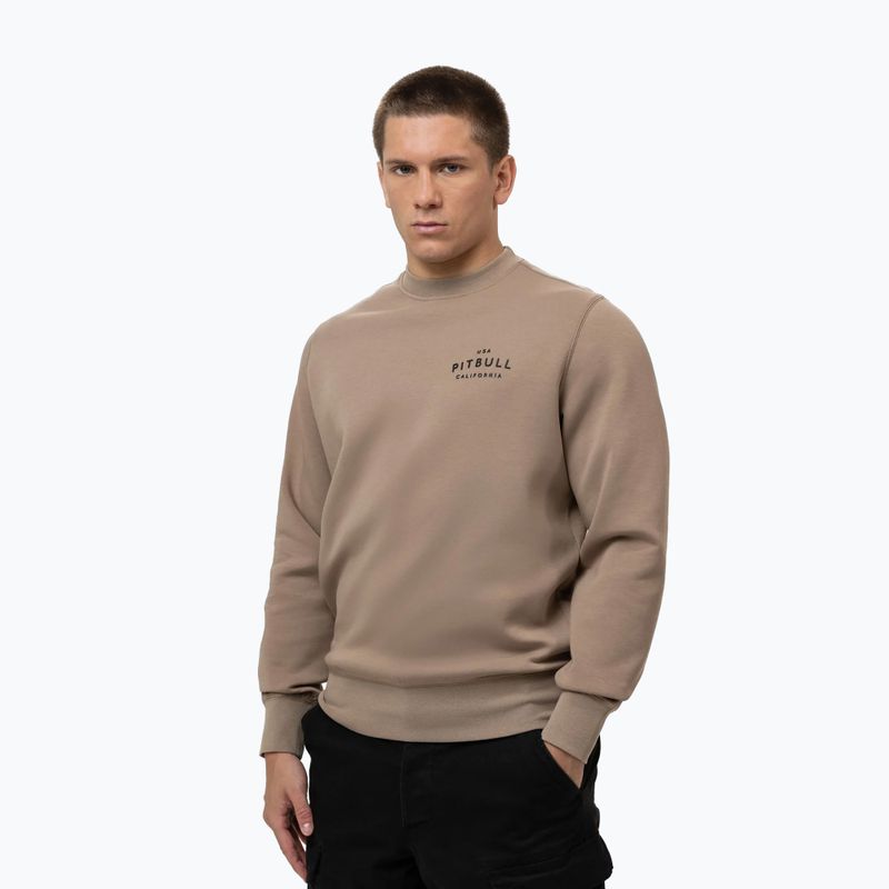 Мъжки суитшърт Pitbull Sampson Crewneck pale sand 4