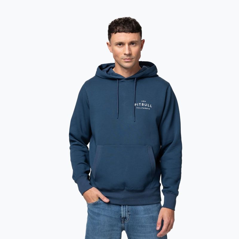Мъжки суитшърт Pitbull Sampson Hooded Sweatshirt petrol blue